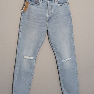 Light Blue Distressed Women's Jeans